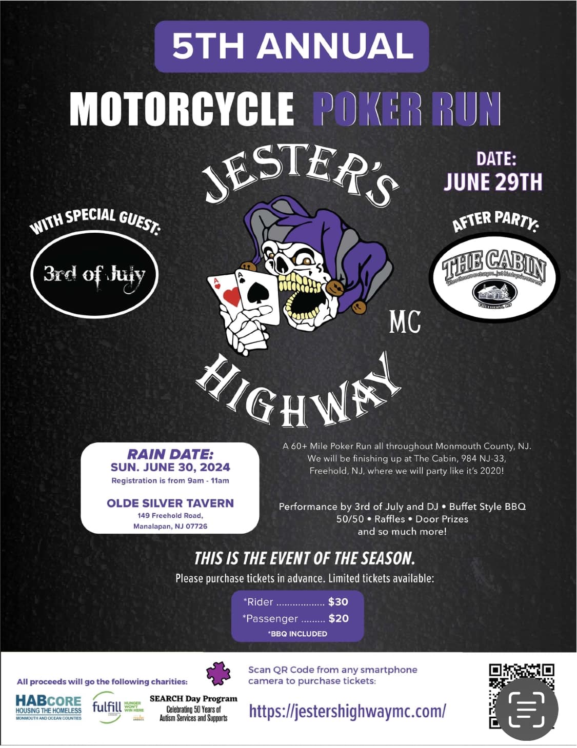 Jester's Highway MC 5th Annual Poker Run » Laws 4 Hogs